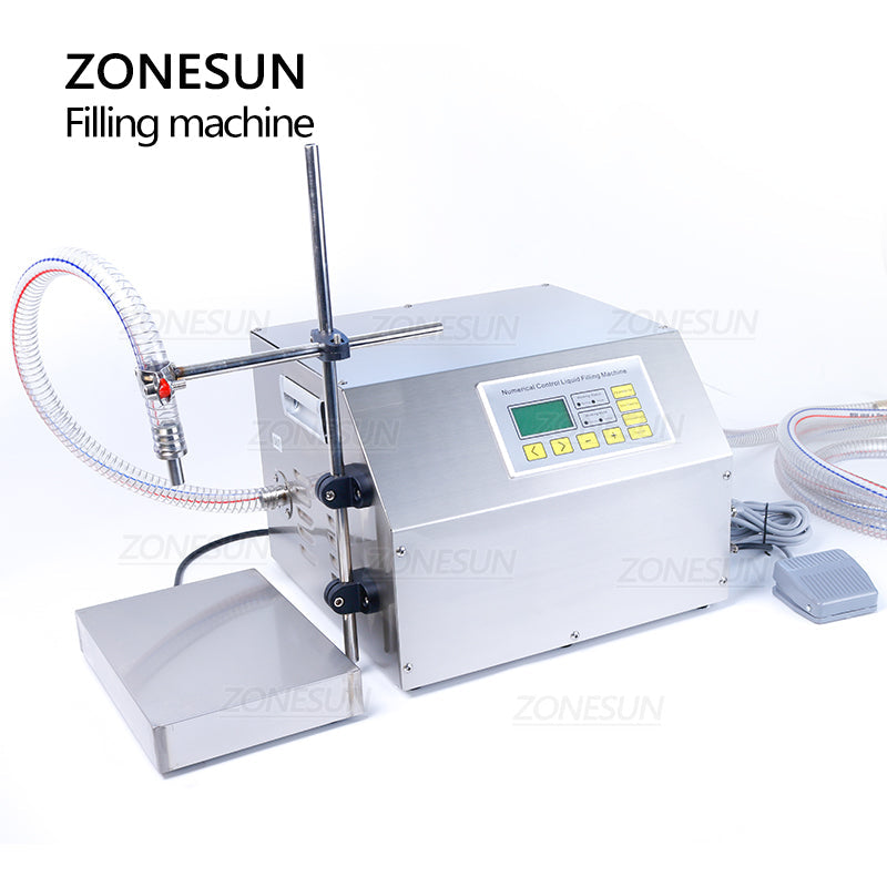 ZONESUN ZS-GP261W 150-18000ml Máquina de envase e pesagem de líquidos com bomba de engrenagem semiautomática