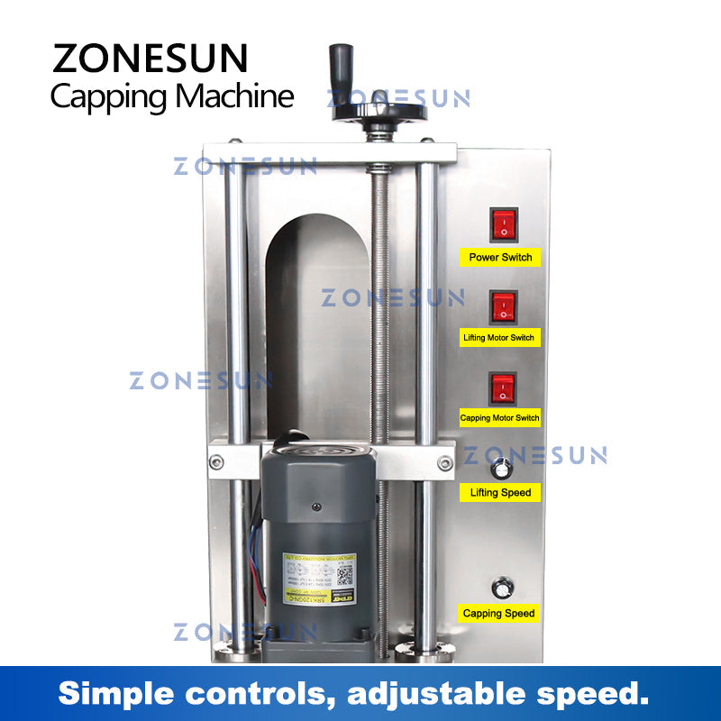 ZONESUN ZS-XGCC2 Apriete la máquina tapadora de botellas 
