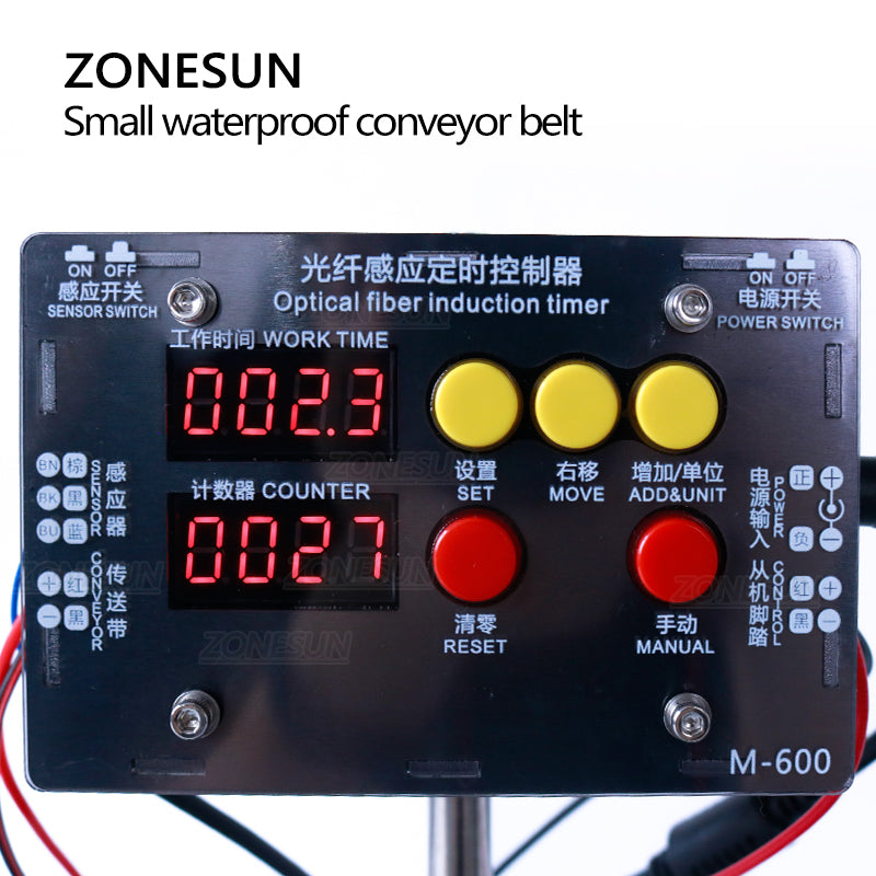 Pequeña banda transportadora impermeable líquida automática del control digital de ZONESUN para la producción