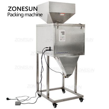 ZONESUN ZS-9999C Vibratory Weigh Filler Semi-automatic Particle Granule Filling Weighing Machine