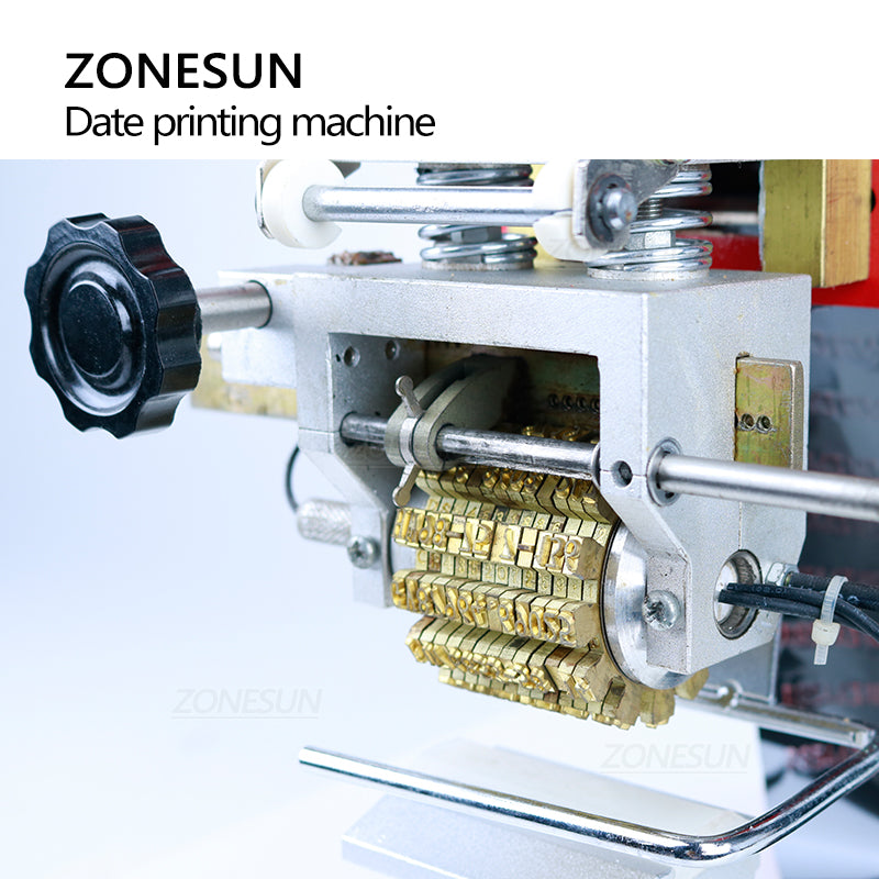 ZONESUN ZY-RM2-D Máquina de impresión de fecha de marcación de cinta rodante 