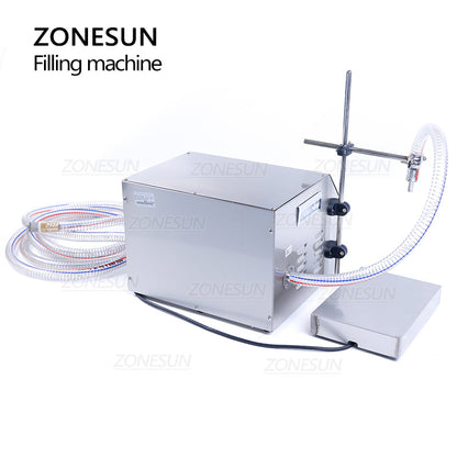 ZONESUN ZS-GP261W 150-18000ml Máquina de envase e pesagem de líquidos com bomba de engrenagem semiautomática