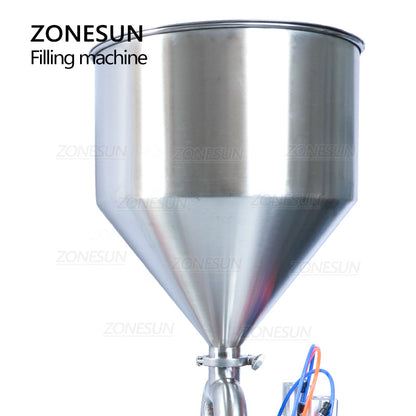 ZONESUN ZS-GY2 Semiautomática Pneumática 2 Bicos Pasta Máquina de Envase de Líquido