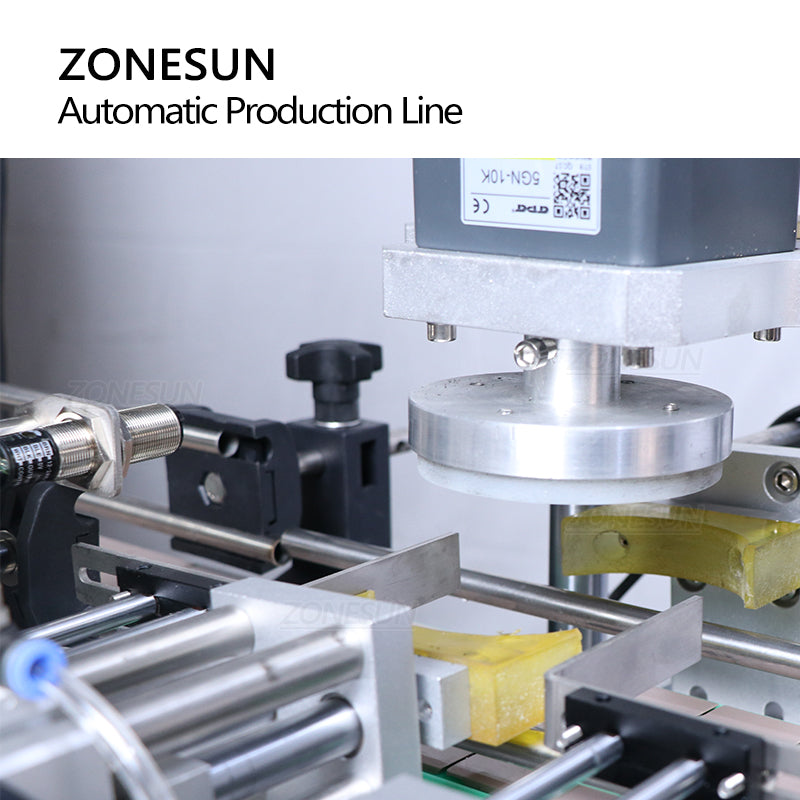 ZONESUN ZS-FAL180X3 Máquina automática de etiquetagem de garrafas redondas para enchimento de pasta com alimentador de tampas