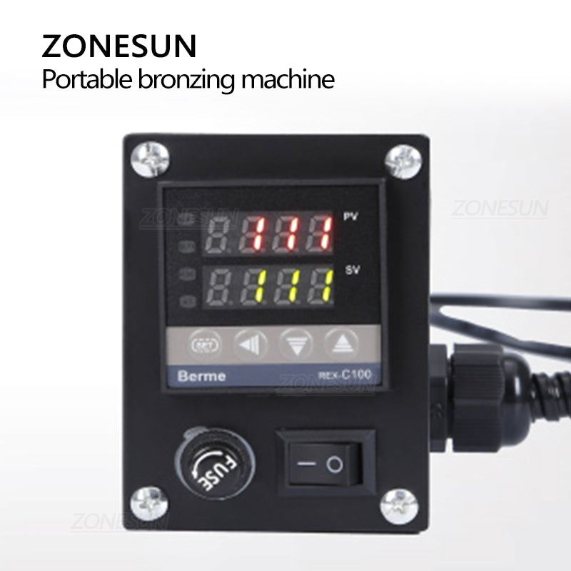 Máquina de estampado de marca ZONESUN, herramienta de bronceado de mano 