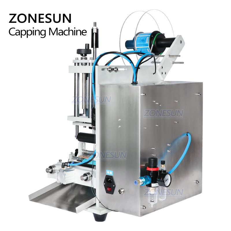 ZONESUN ZS-TB100 Máquina de etiquetar garrafa redonda semiautomática de lado duplo simples