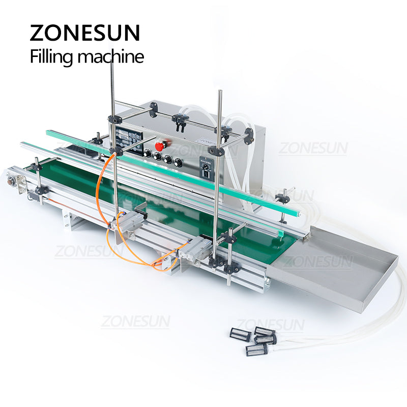 ZONESUN ZS-DTDP5-4 Máquina de enchimento de líquidos com bomba de diafragma de grande fluxo de carregamento pesado 