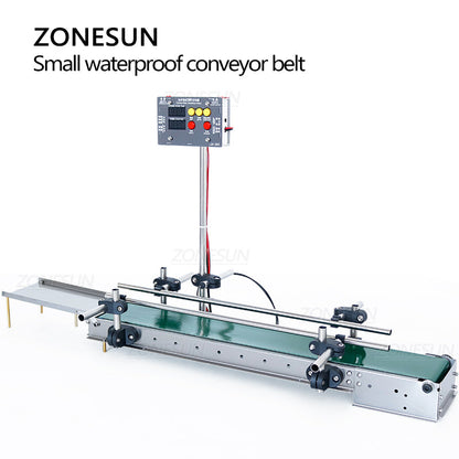 Pequeña banda transportadora impermeable líquida automática del control digital de ZONESUN para la producción