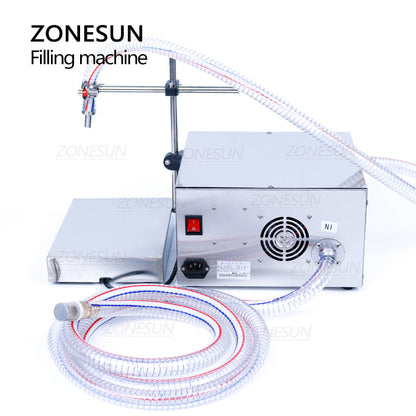 ZONESUN ZS-GP631 50-8000ml Semi Automatic Gear Pump Liquid Filling and Weighing Machine