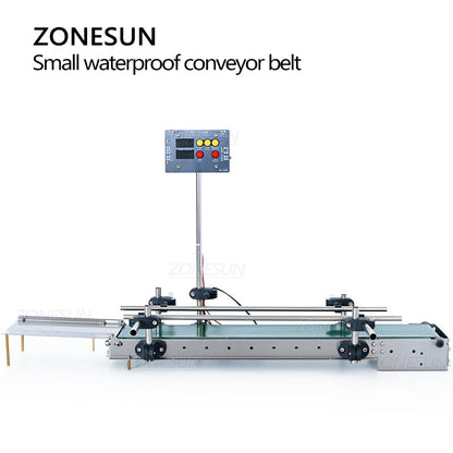 Pequeña banda transportadora impermeable líquida automática del control digital de ZONESUN para la producción