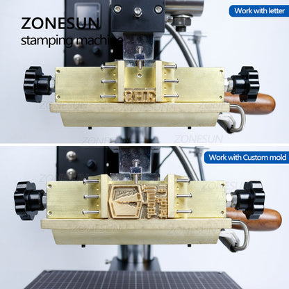 ZONESUN ZS-190 Máquina de estampado en caliente de latón personalizada