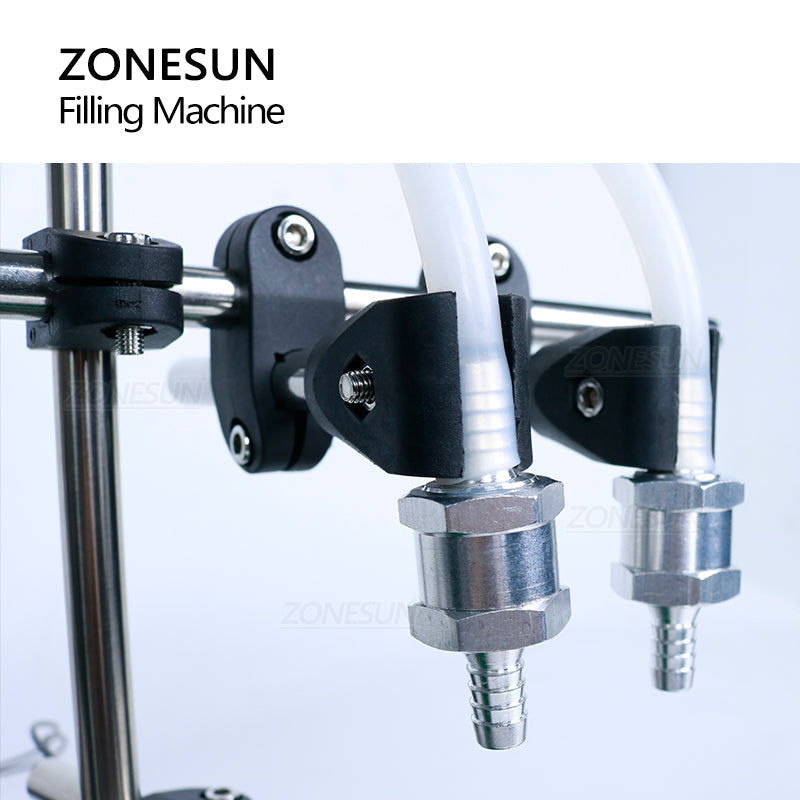 ZONESUN ZS-DPYT200 5-500ml 2 Boquillas Bomba de diafragma Máquina de llenado de líquidos 
