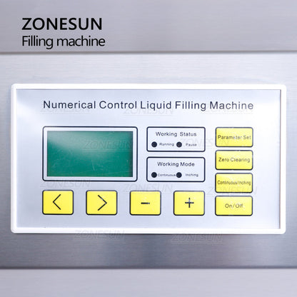 ZONESUN ZS-GP261W 150-18000ml Máquina de envase e pesagem de líquidos com bomba de engrenagem semiautomática