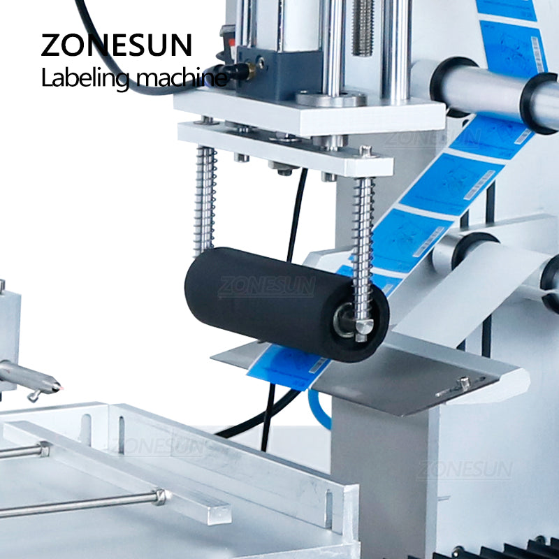 Máquina etiquetadora de superficie plana semiautomática de escritorio ZONESUN ZS-TB180 