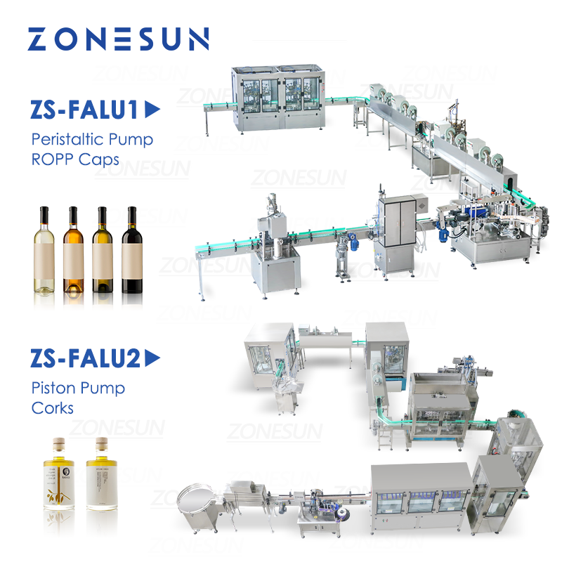 ZONESUN ZS-FALU Botella personalizada Enjuague Secado Llenado Tapado Etiquetado Línea de producción 