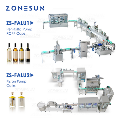 ZONESUN ZS-FALU Custom Bottle Rinsing Drying Filling Capping Labeling Production Line