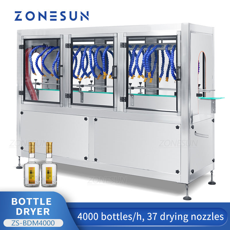 Secadora y limpiadora de botellas de vidrio ZONESUN ZS-BDM4000 