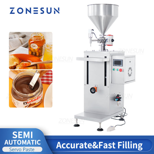 ZONESUN ZS-GTSM1 Máquina de llenado de pasta de bomba de rotor de servomotor semiautomática