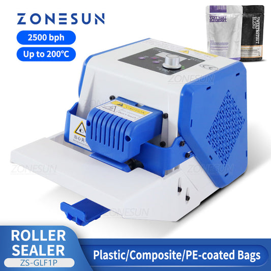 ZONESUN ZS-GLF1P Máquina de selagem de rolo de saco composto portátil ZONESUN 