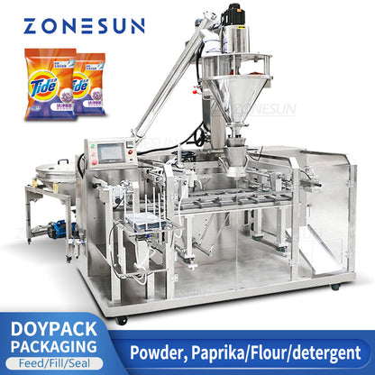 ZONESUN ZS-FMHZL1 Máquina automática de enchimento de pó e alimentação Doypack 
