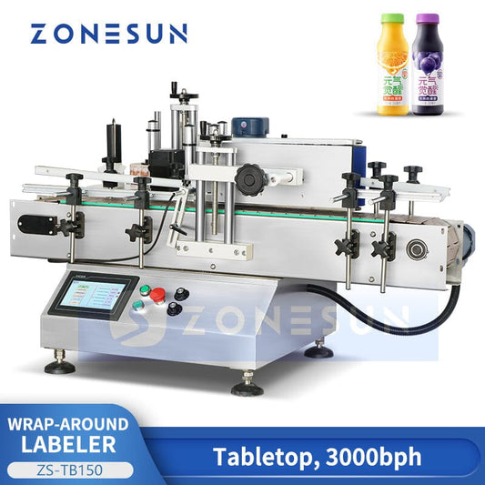 ZONESUN ZS-TB150 Automatic Round Bottle Labeling Machine Labeling Machine ZONESUN 