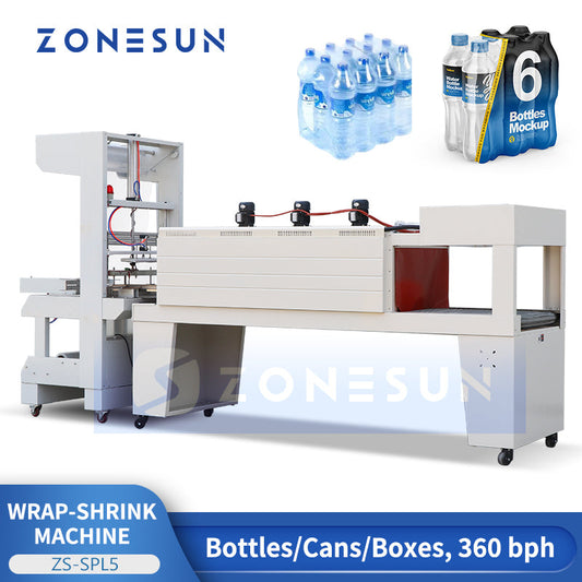 ZONESUN ZS-SPL5 Máquina automática de encogimiento y envoltura de mangas