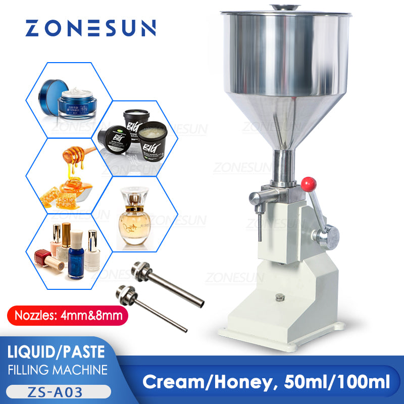 Llenadora manual de pasta ZONESUN A03 50/100ML