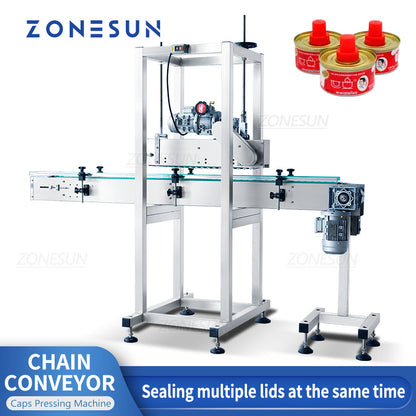 ZONESUN ZS-XG21 Máquina automática de tapado y prensado de tapas