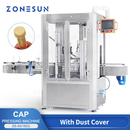 ZONESUN ZS-XG16D2 Máquina automática para prensar tampas com proteção contra poeira