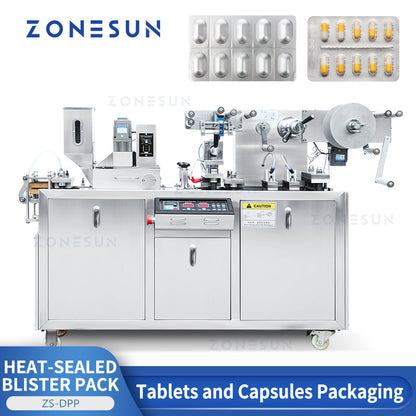 ZONESUN ZS-DPPA Líquido automático / Pasta / Máquina de sellado de blíster de llenado de material irregular 