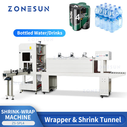 ZONESUN ZS-SPL4 Máquina automática de envasado y encogimiento de botellas 