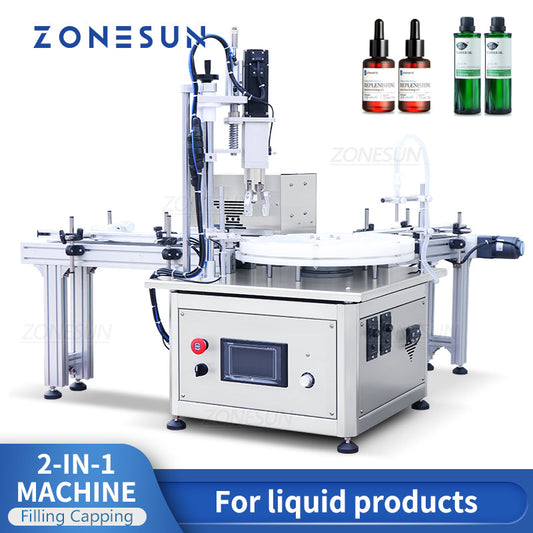 Máquina de llenado y tapado de líquidos con bomba peristáltica automática ZONESUN ZS-AFC1Z 