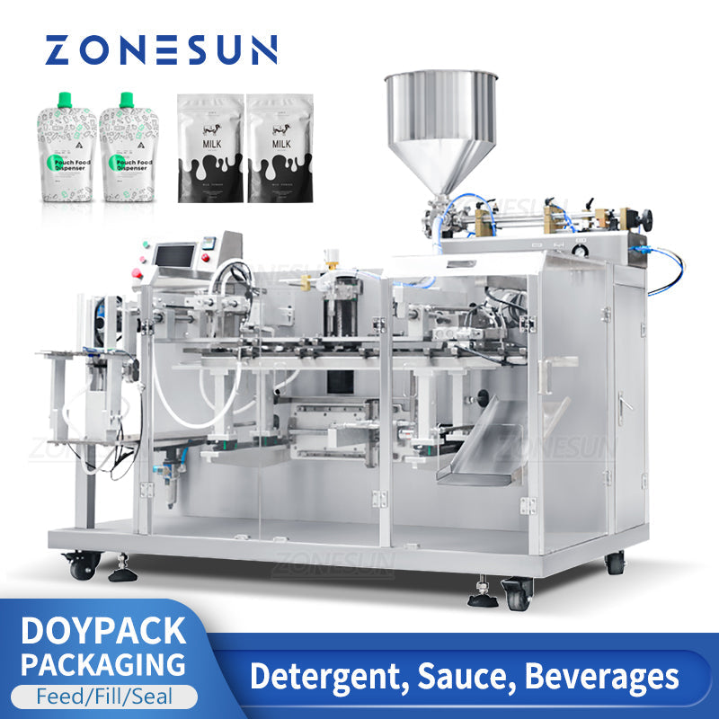 ZONESUN ZS-HZL1 Automatic Paste Filling & Doypack Feeding Sealing Machine