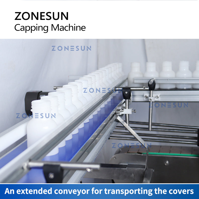 ZONESUN ZS-XGC2 Máquina automática de tampar garrafas de dois andares