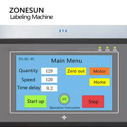 ZONESUN ZS-TBXP1 Máquina de rotulagem e alimentação por sucção de superfície plana 