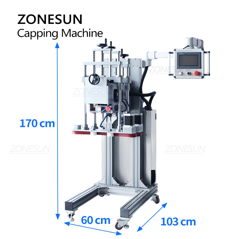 ZONESUN ZS-XG20A Máquina automática de tampar e rosquear 