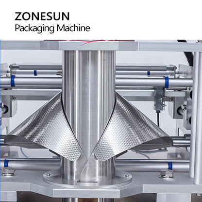 ZONESUN Automatic 10 Heads Eletronic Component Powder Weighing Filling Sealing Machine