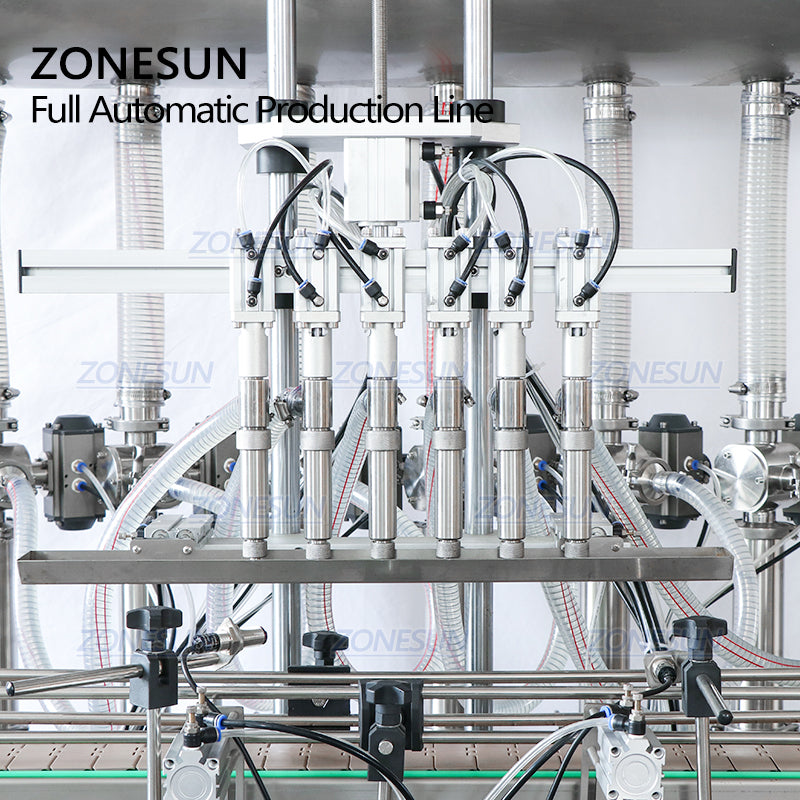 ZONESUN ZS-FAL180AP Máquina automática de enchimento de pasta com desembaralhador de tampa