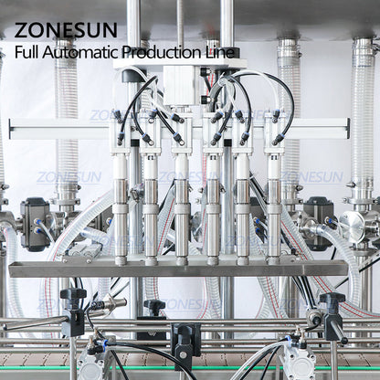 ZONESUN ZS-FAL180AP Automatic Paste Filling Capping Machine With Cap Unscrambler
