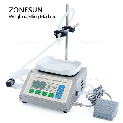 ZONESUN ZS-DP611W Bomba de diafragma semiautomática Máquina de llenado de pesaje de líquidos