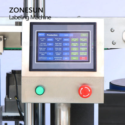 Etiquetadora automática de botellas cuadradas redondas ZONESUN ZS-TB990 