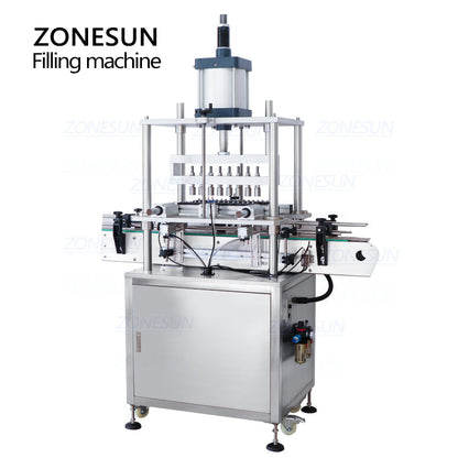 ZONESUN ZS-YG10 Automatic 8 Heads Perfume Bottle Capping Machine With Conveyor