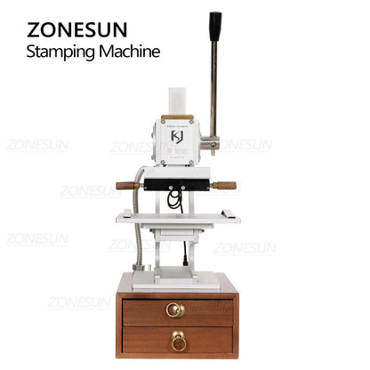 ZONESUN ZS-90XTS Infrared Locator Multifunction Hot Foil Stamping Machine With Drawers
