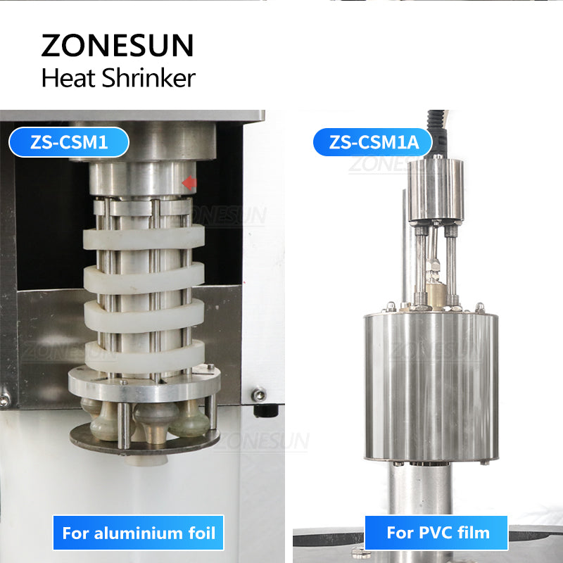 ZONESUN ZS-CSM1 Automatic Bottleneck Cover Heat Shrinking Sealing Machine