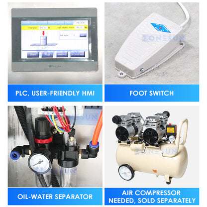 ZONESUN ZS-YTW250L Single Nozzle Gear Pump Large Flow Liquid Weighing Filling Machine