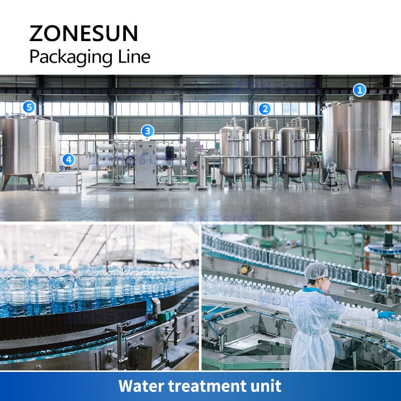 ZONESUN ZS-FAL32-10 Bottled Water Packaging Integrated Line Full Automatic Production Line ZONESUN 