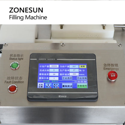 ZONESUN ZS-LPG1 Máquina automática de enchimento de líquidos com bomba de cerâmica com descodificador de separação de garrafas 