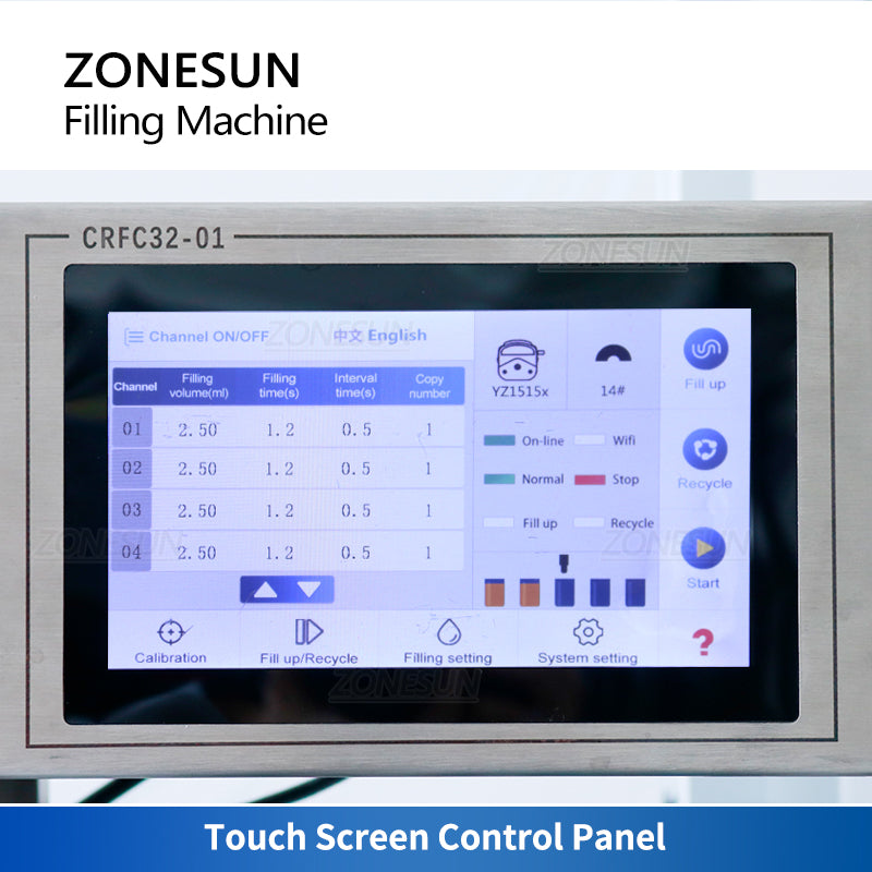 ZONESUN ZS-XYZ4A Bomba peristáltica de 4 boquillas Máquina de llenado de líquidos de pequeño volumen 