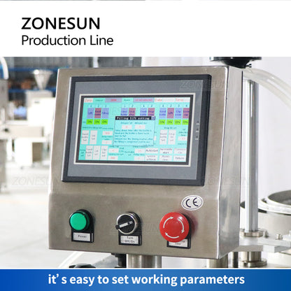 ZONESUN ZS-FAL180A10 Single Nozzle Peristaltic Pump Liquid Filling Cap Feeding Screwing Round Bottle Labeling Production Line