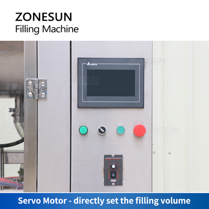 ZONESUN ZS-SV4P Máquina automática de enchimento de pasta de bomba de pistão servo motor de 4 bicos